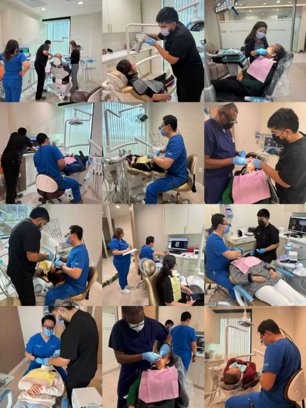 Dental procedures collage